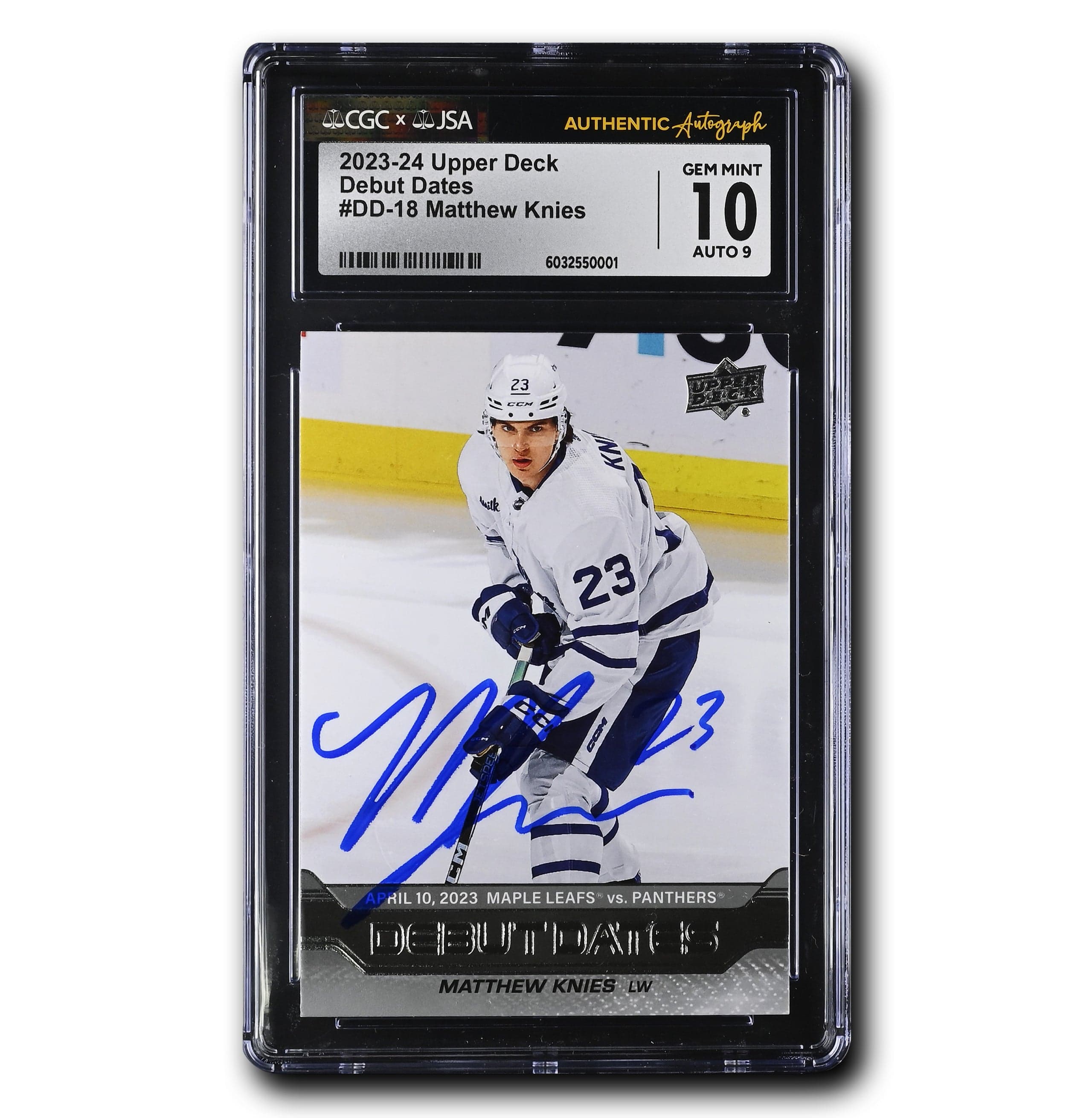 MatthewKniesAutographedUDDebut