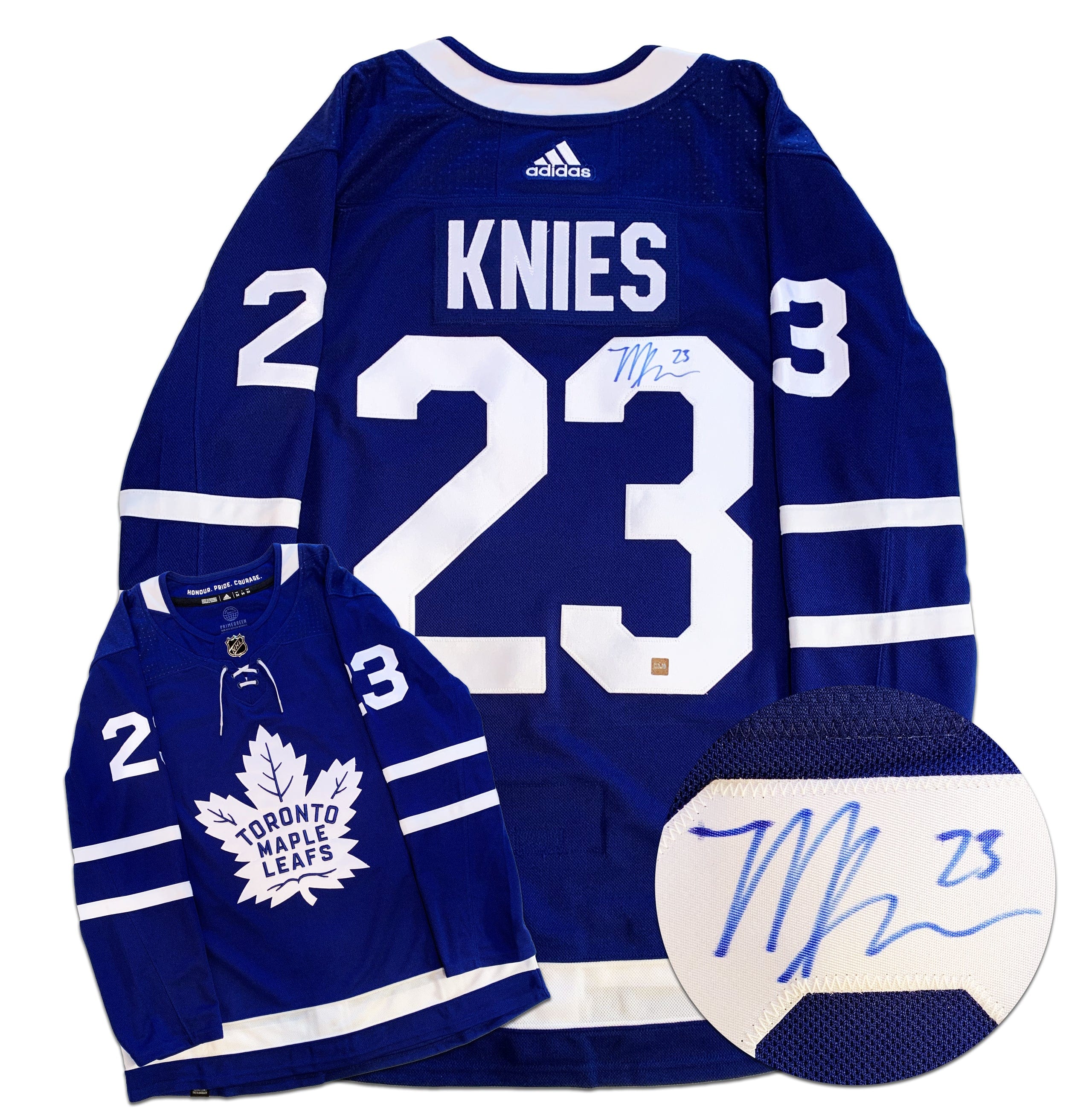 Matthew Knies Toronto Maple Leafs Autographed Adidas Jersey CoJo Sport Collectables Inc