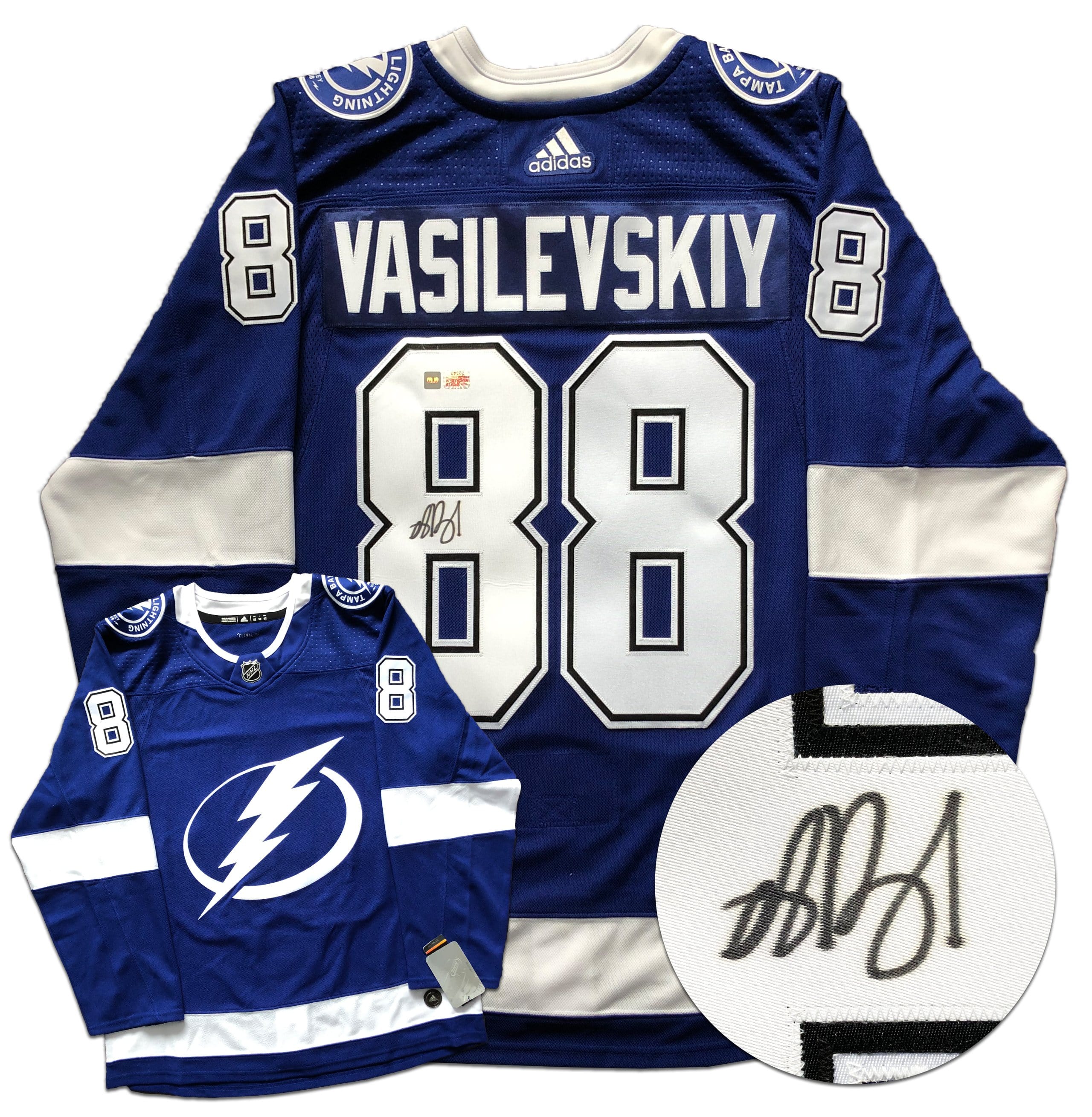 Adidas Andrei Vasilevskiy Tampa Bay Lightning Reverse Retro NHL