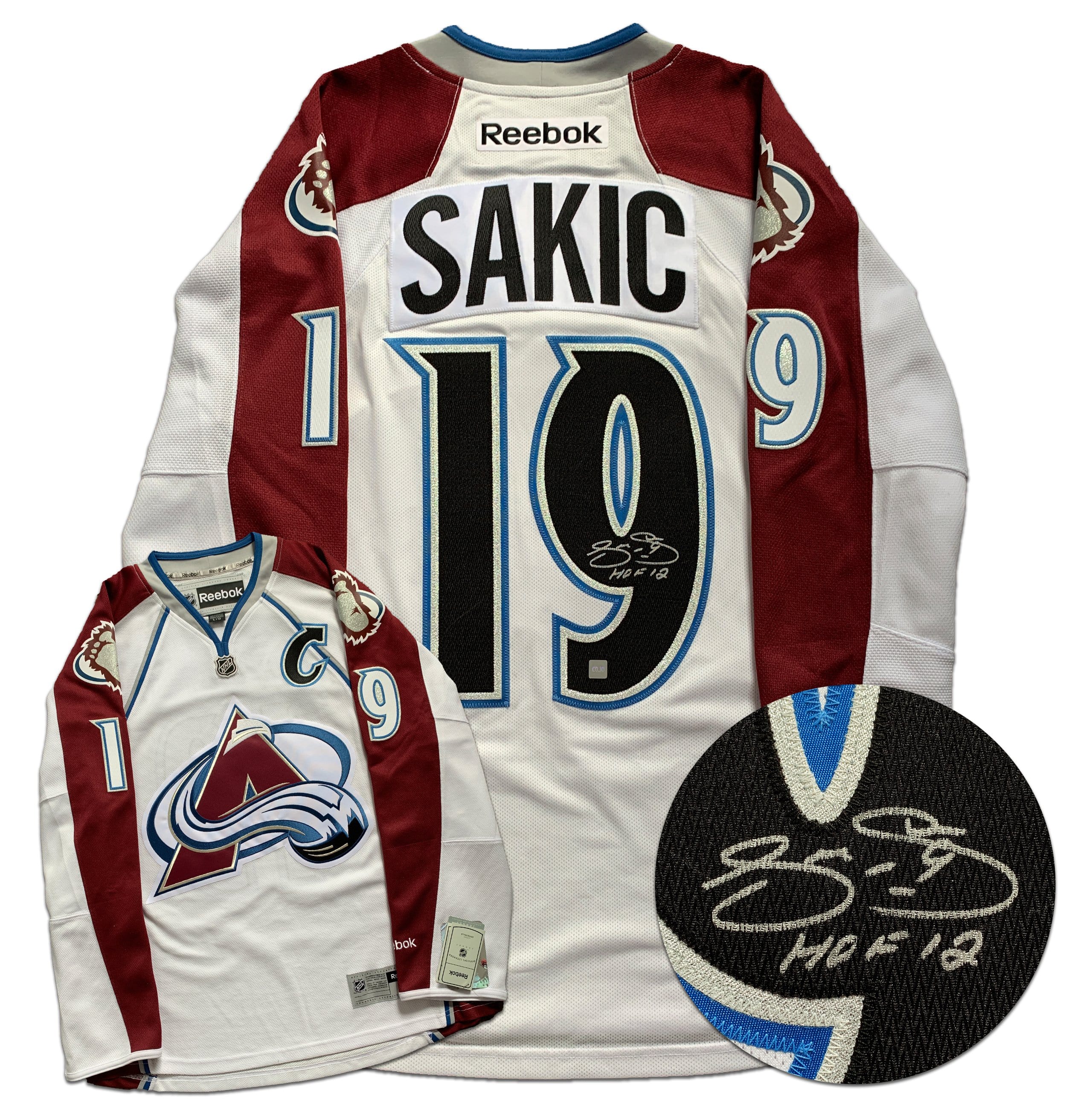 Joe Sakic Autographed Jerseys, Signed Joe Sakic Inscripted Jerseys