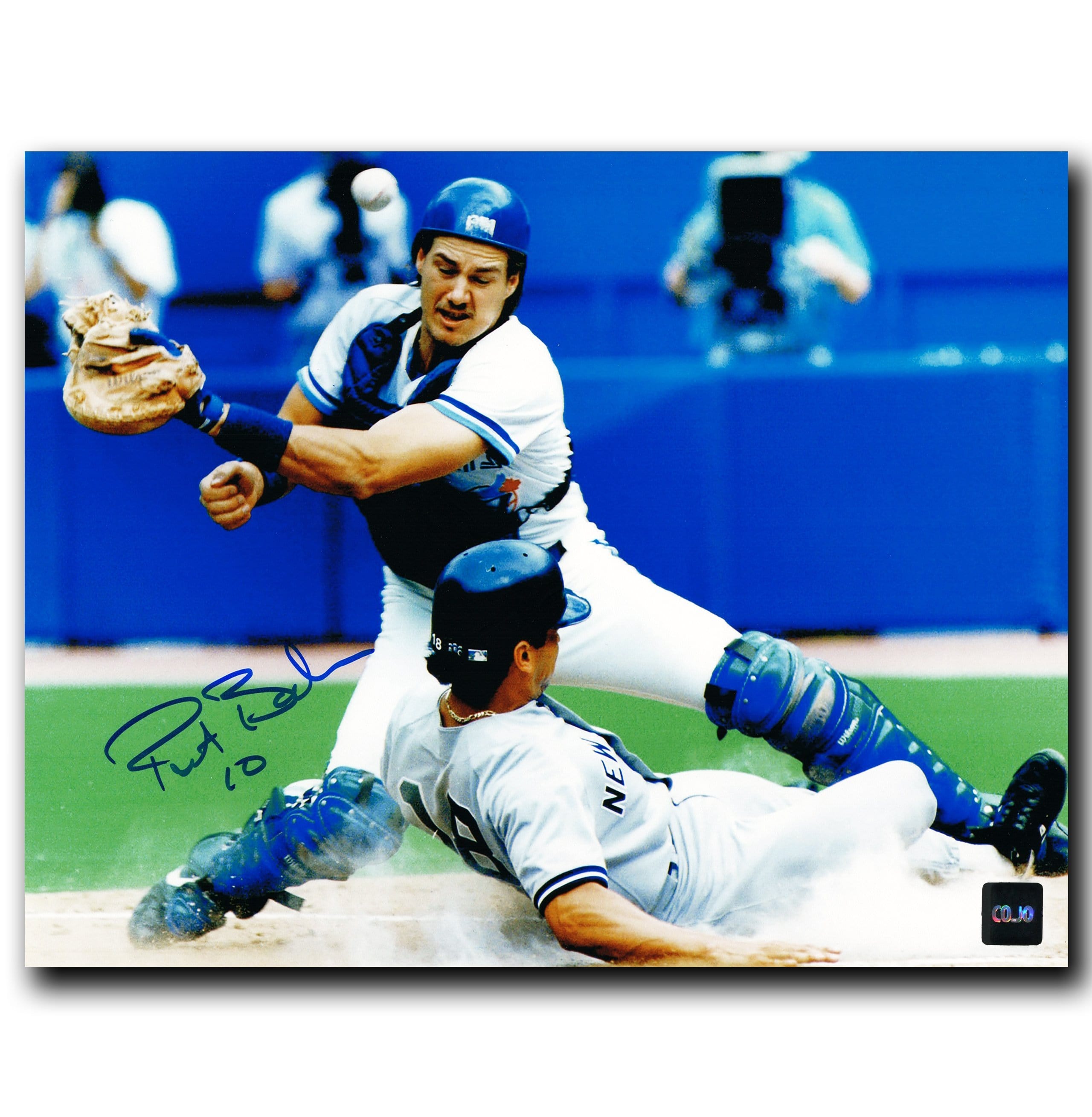 AUTOGRAPHED PAT BORDERS 8x10 Toronto Blue Jays photo