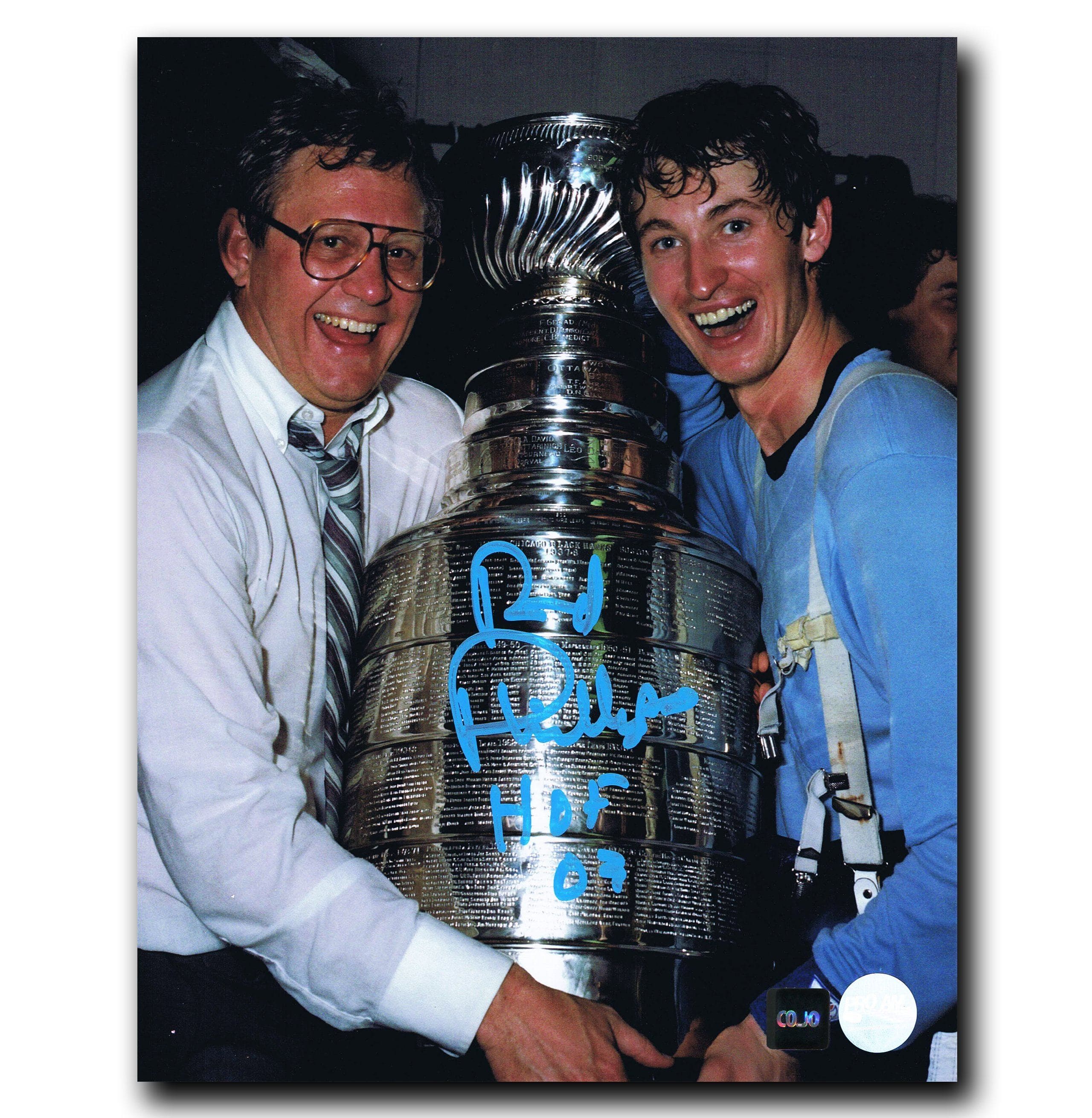 Rod Phillips Edmonton Oilers Autographed Stanley Cup 8x10 Photo CoJo