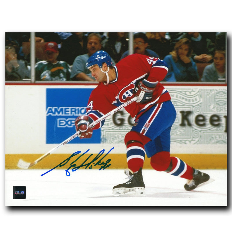 Stephane Richer Montreal Canadiens Autographed 8x10 Photo CoJo Sport Collectables