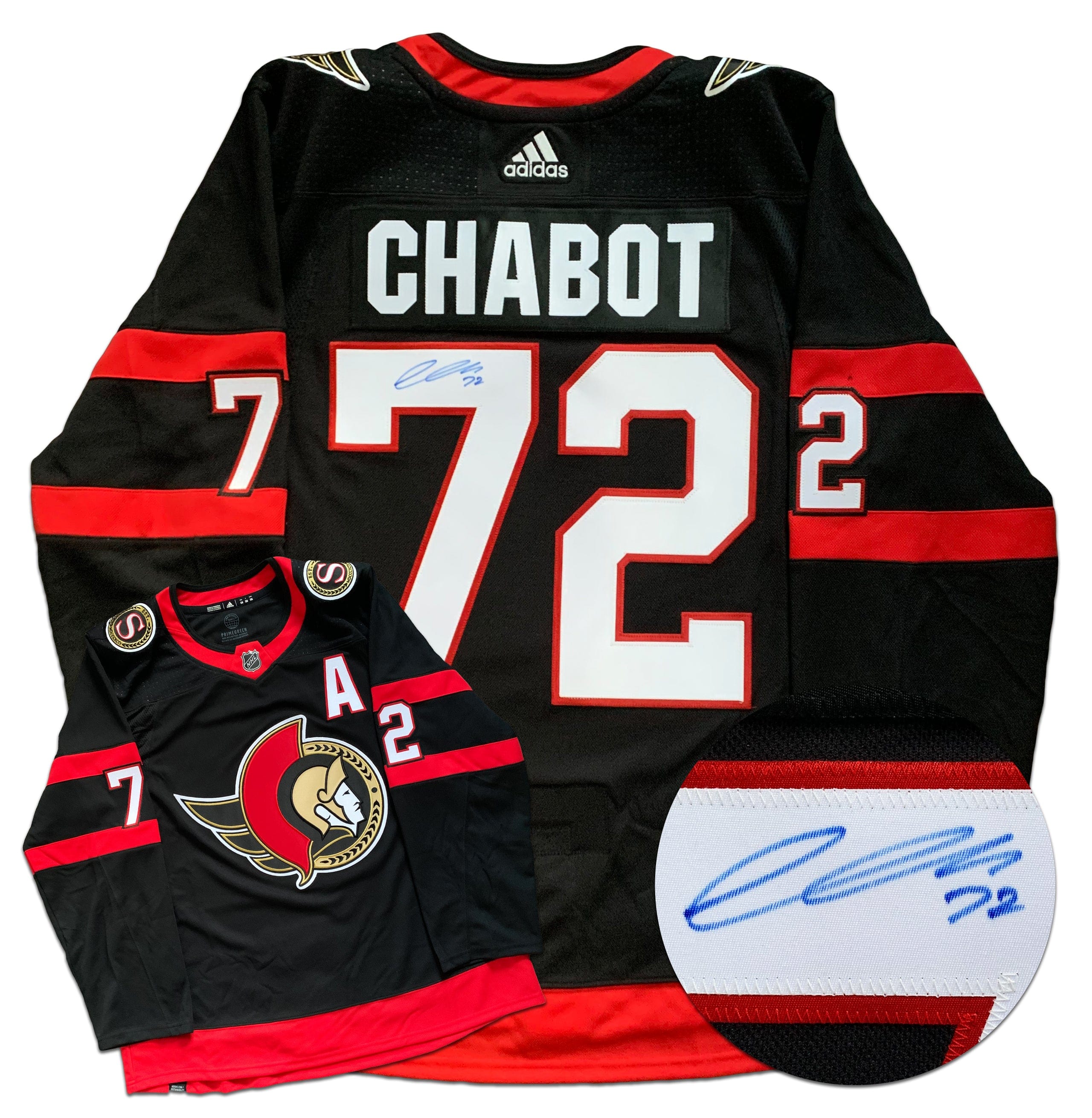Thomas Chabot Ottawa Senators Autographed Adidas Jersey