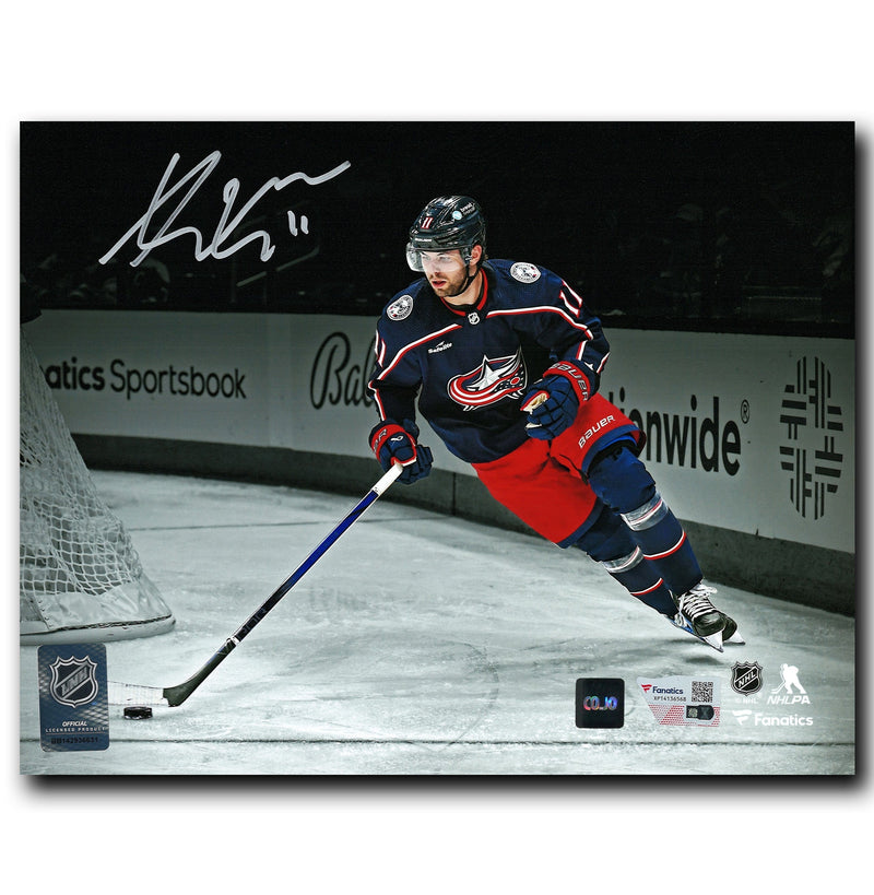 Adam Fantilli Columbus Blue Jackets Autographed Spotlight 8x10 Photo CoJo Sport Collectables Inc.