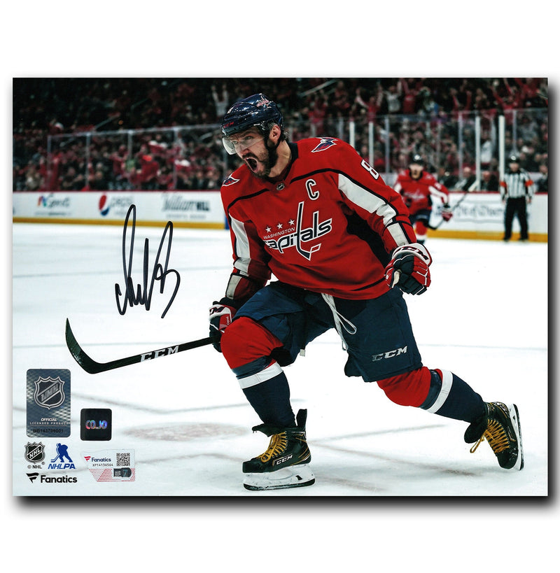 Alex Ovechkin Washington Capitals Autographed Goal Celebration 8x10 Photo CoJo Sport Collectables Inc.