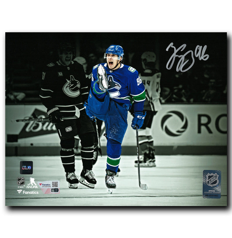 Andrei Kuzmenko Vancouver Canucks Autographed Spotlight 8x10 Photo CoJo Sport Collectables Inc.