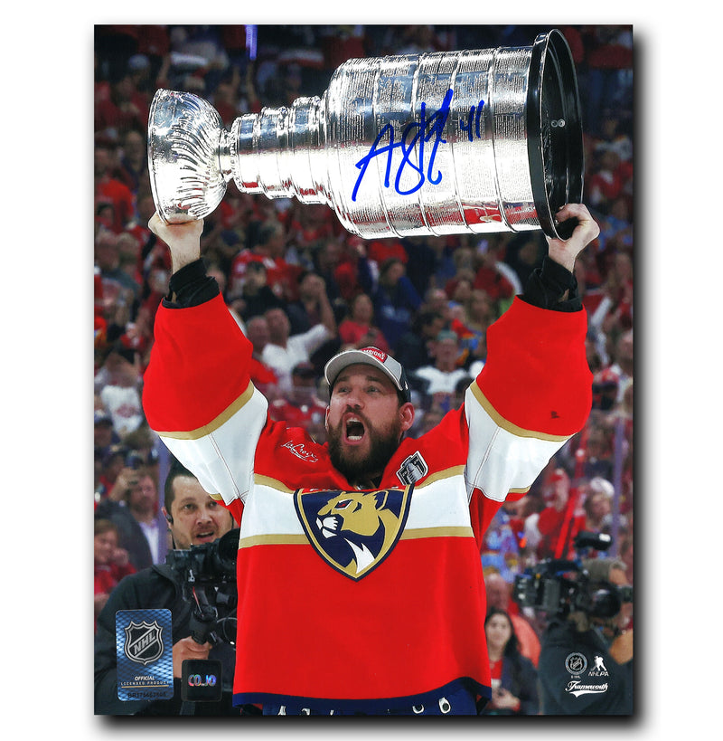 Anthony Stolarz Florida Panthers Autographed Stanley Cup 8x10 Photo