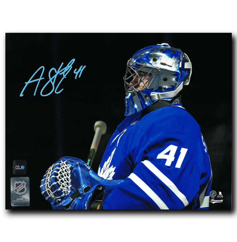 Anthony Stolarz Toronto Maple Leafs Autographed Close-Up 8x10 Photo