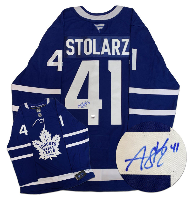 Anthony Stolarz Toronto Maple Leafs Autographed Fanatics Premium Jersey CoJo Sport Collectables Inc.