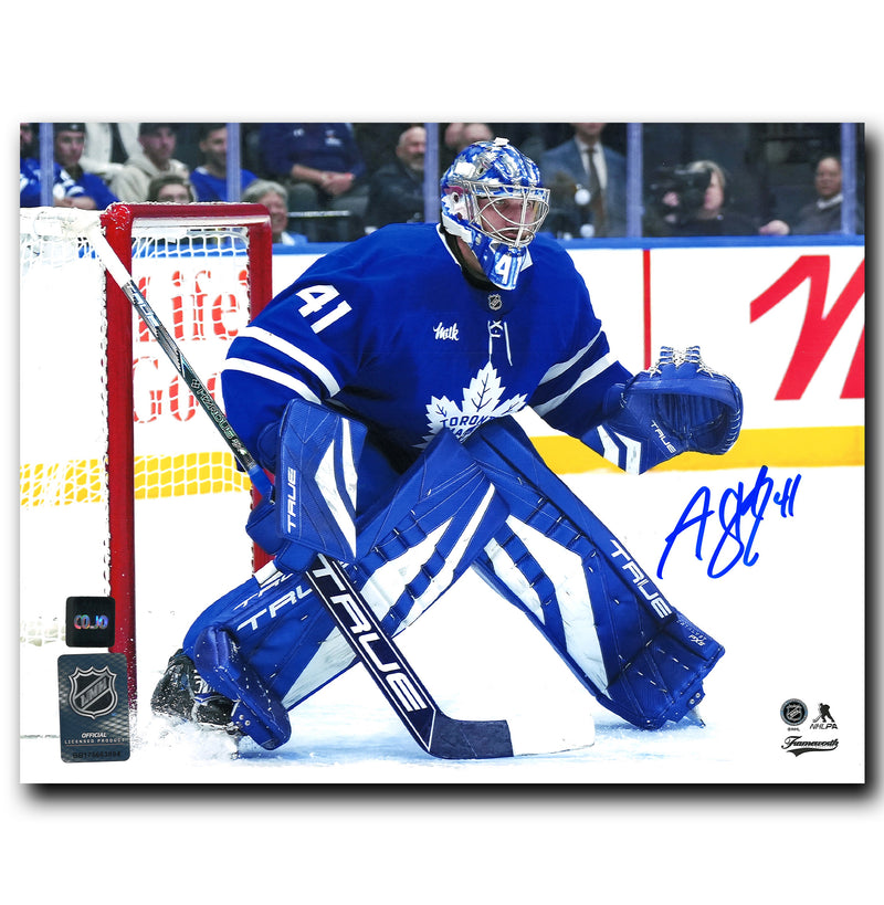 Anthony Stolarz Toronto Maple Leafs Autographed Home 8x10 Photo