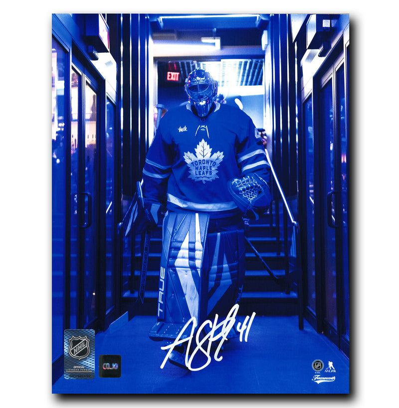 Anthony Stolarz Toronto Maple Leafs Autographed Tunnel 8x10 Photo