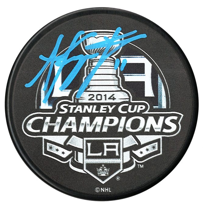 Anze Kopitar Autographed Los Angeles Kings 2014 Stanley Cup Champions Puck CoJo Sport Collectables Inc.
