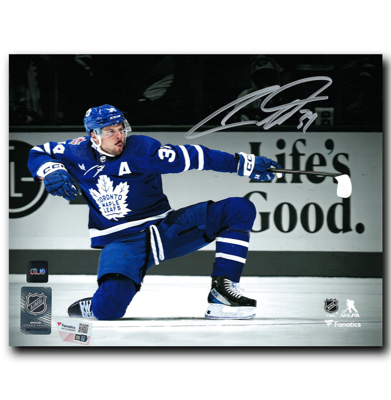 Auston Matthews Toronto Maple Leafs Autographed Celebration 8x10 Photo CoJo Sport Collectables Inc.