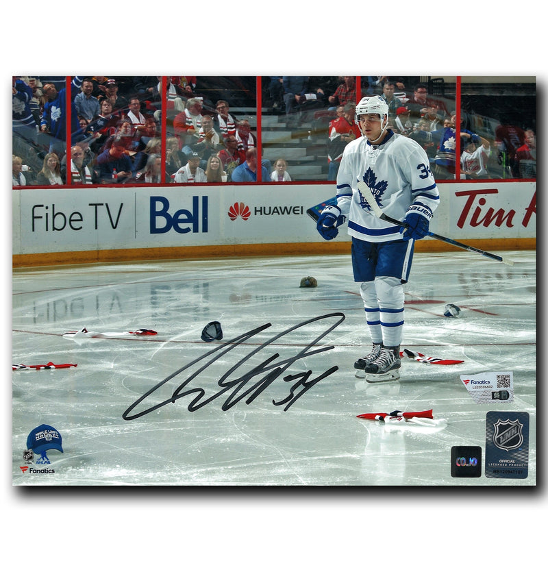 Auston Matthews Toronto Maple Leafs Autographed Hat Trick 8x10 Photo CoJo Sport Collectables Inc.