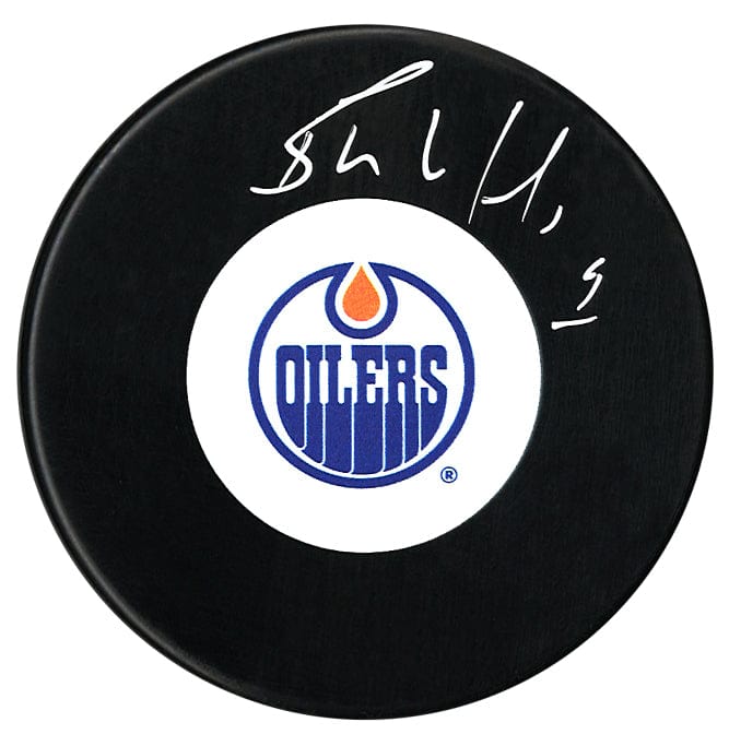 Bernie Nicholls Autographed Edmonton Oilers Puck CoJo Sport Collectables Inc.