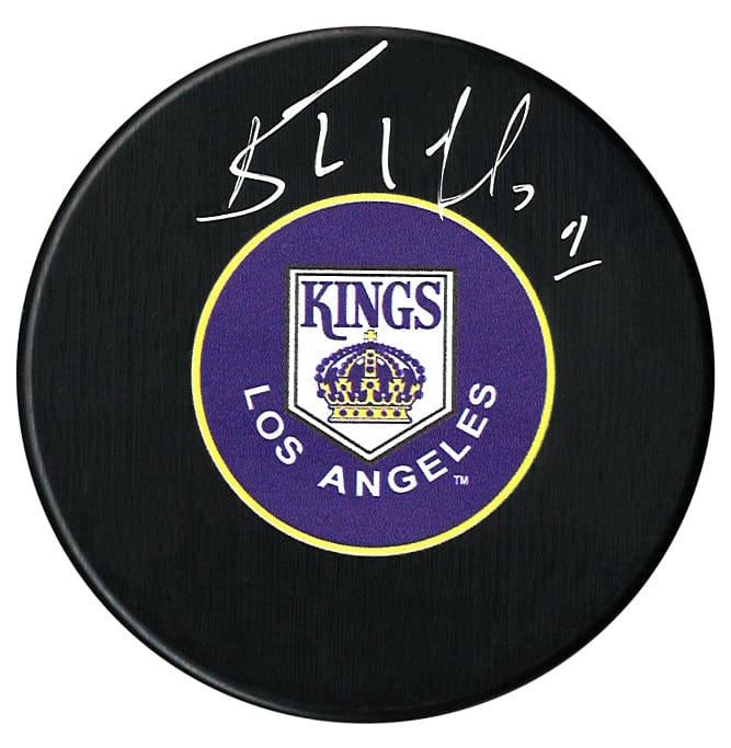 Bernie Nicholls Autographed Los Angeles Kings Puck (Purple) CoJo Sport Collectables Inc.