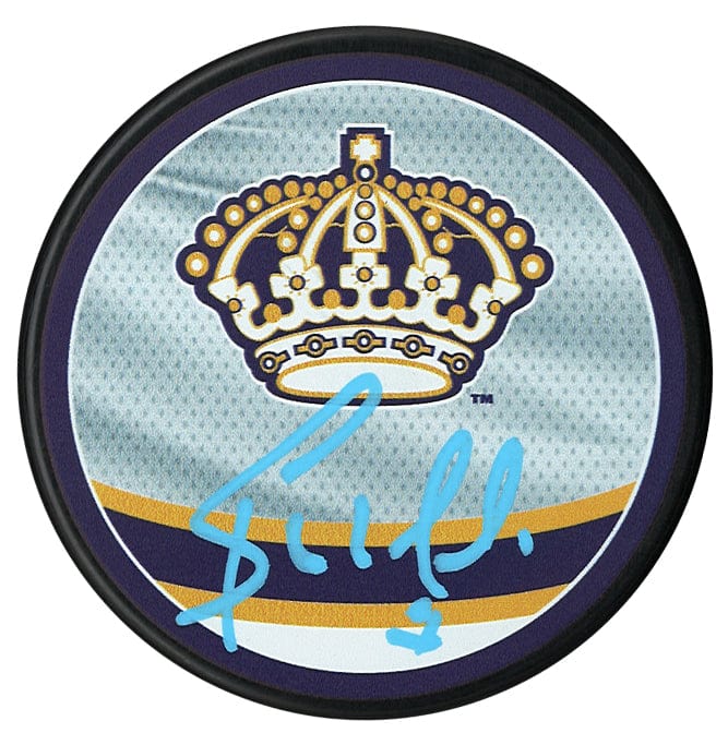 Bernie Nicholls Autographed Los Angeles Kings Reverse Retro 2.0 Puck CoJo Sport Collectables Inc.