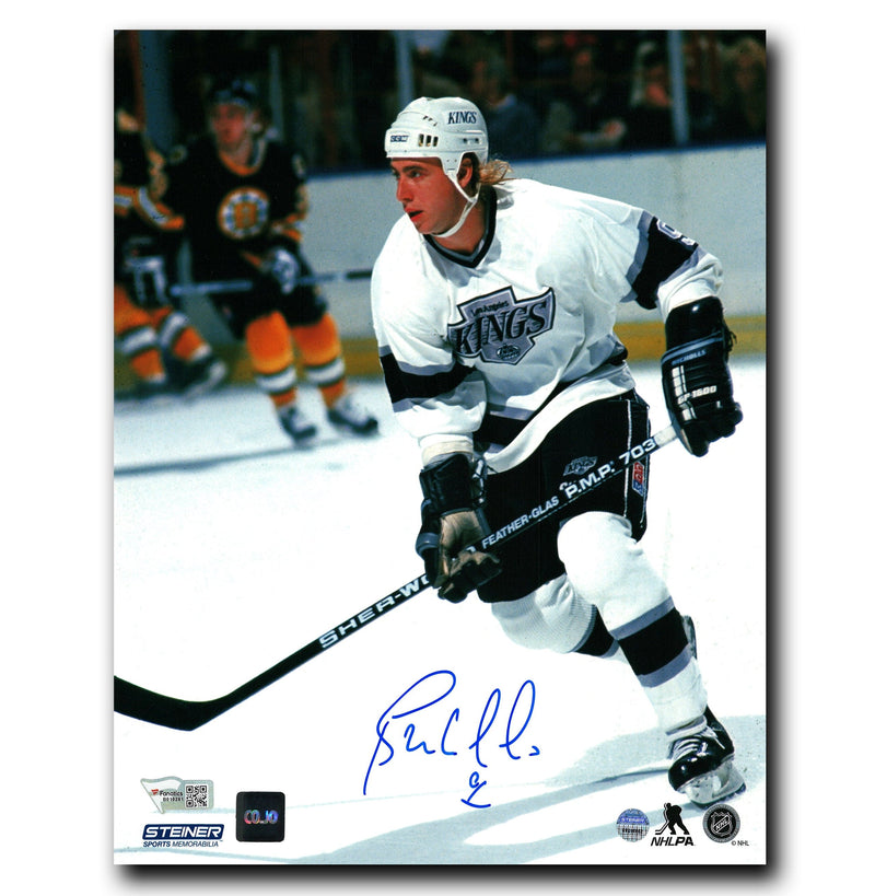 Bernie Nicholls Los Angeles Kings Autographed Skating 8x10 Photo CoJo Sport Collectables Inc.