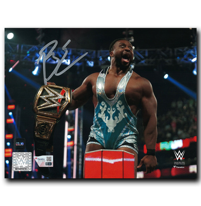 Big E WWE Autographed Belt 8x10 Photo CoJo Sport Collectables Inc.