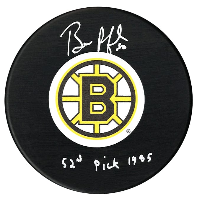 Bill Ranford Autographed Boston Bruins Draft Inscribed Puck CoJo Sport Collectables Inc.