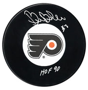 Bill Barber Autographed Philadelphia Flyers HOF Inscribed Puck - CoJo Sport Collectables Inc.