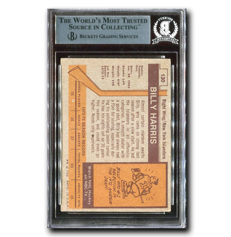 Billy Harris Autographed 1973-74 Topps