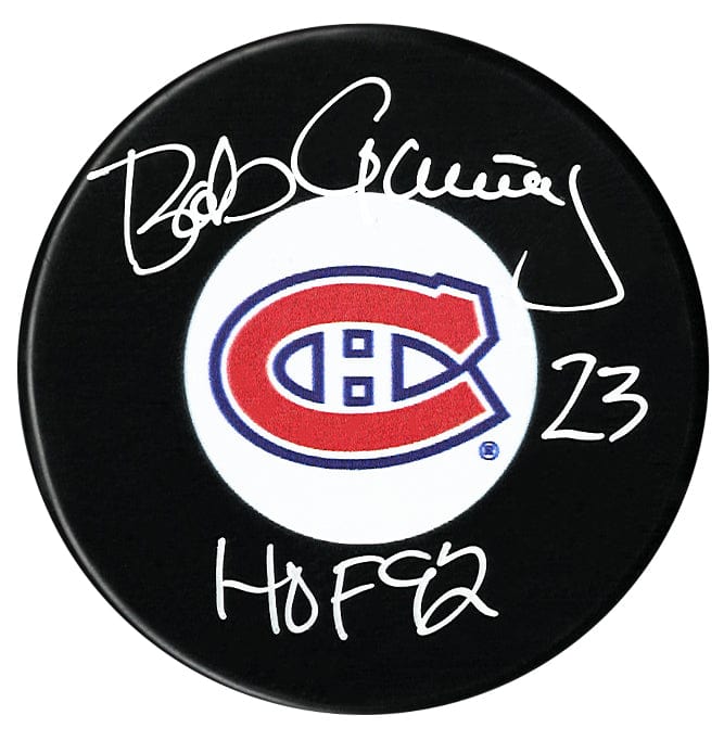 Bob Gainey Autographed Montreal Canadiens HOF Inscribed Puck CoJo Sport Collectables Inc.