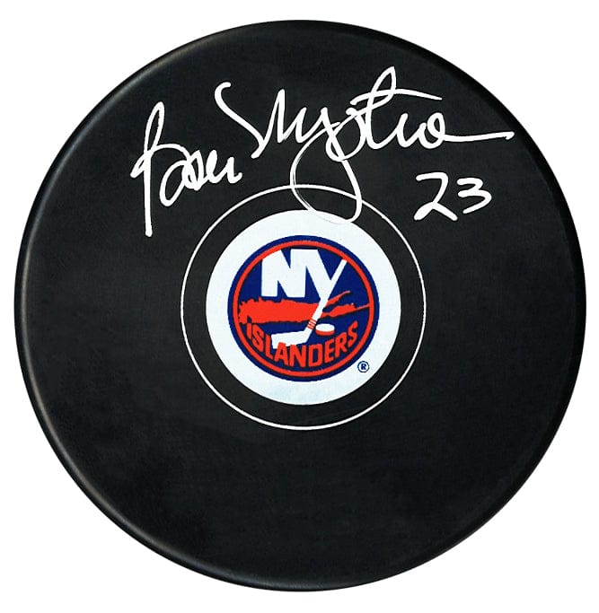 Bob Nystrom Autographed New York Islanders Puck (Small Logo) CoJo Sport Collectables Inc.