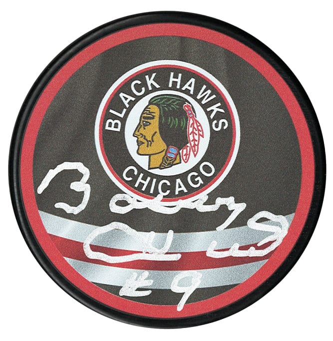 Bobby Hull Autographed Chicago Blackhawks Reverse Retro Puck CoJo Sport Collectables Inc.