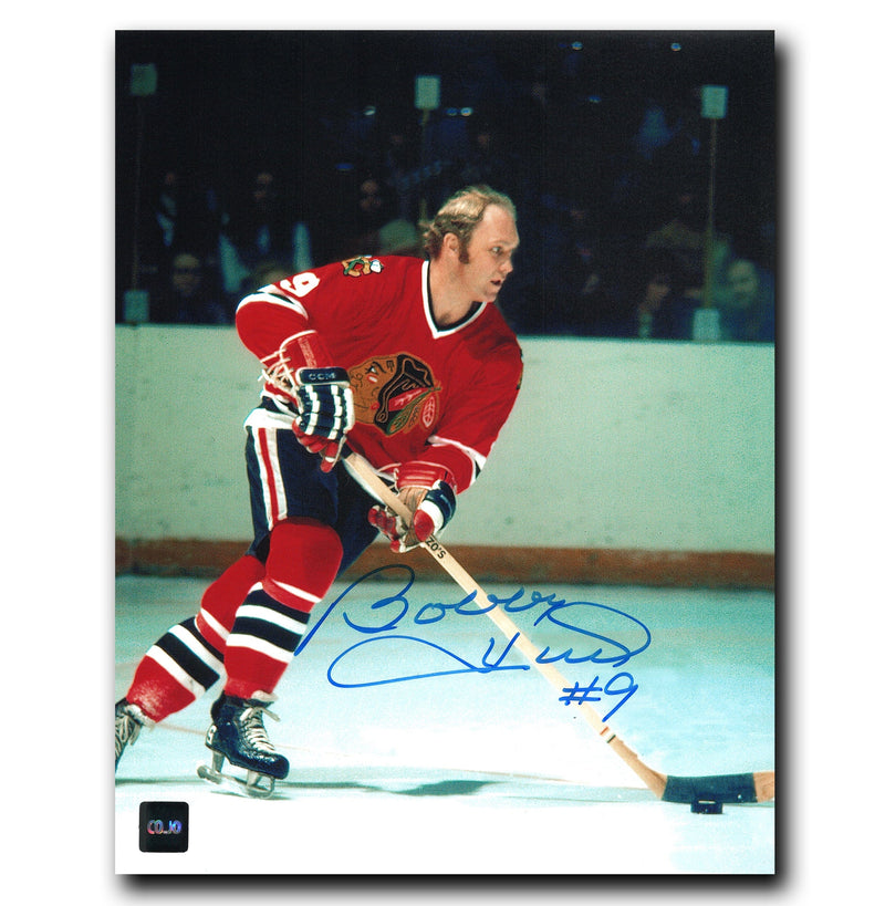 Bobby Hull Chicago Blackhawks Autographed Skating 8x10 Photo CoJo Sport Collectables