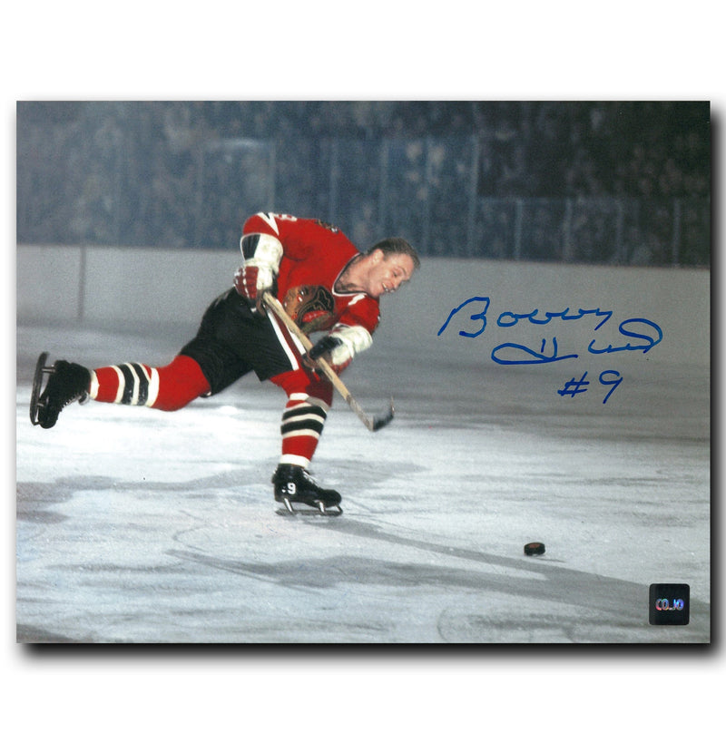 Bobby Hull Chicago Blackhawks Autographed Slapshot 8x10 Photo CoJo Sport Collectables