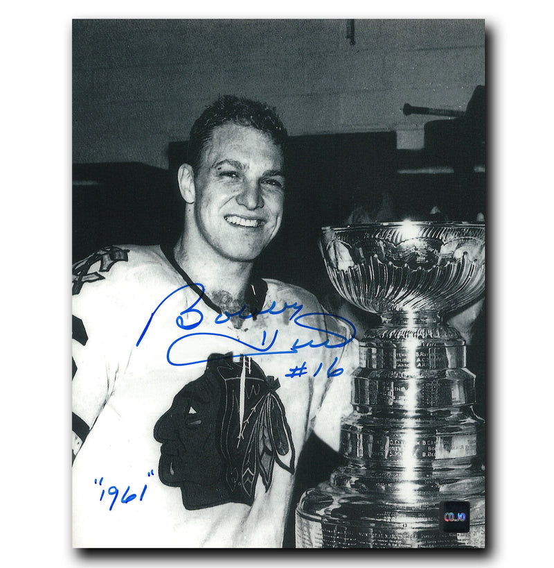 Bobby Hull Chicago Blackhawks Autographed Stanley Cup 8x10 Photo CoJo Sport Collectables