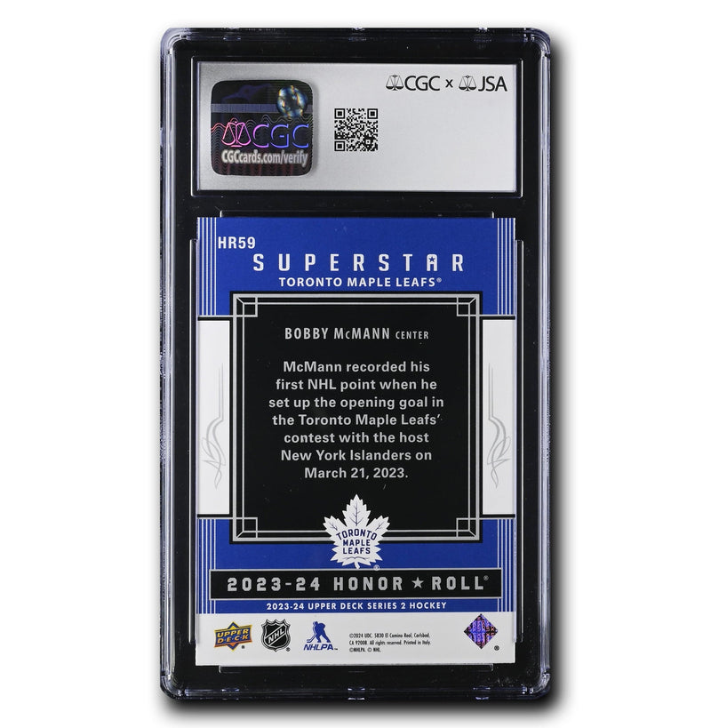 Bobby McMann Autographed 2023-24 UD Honor Roll