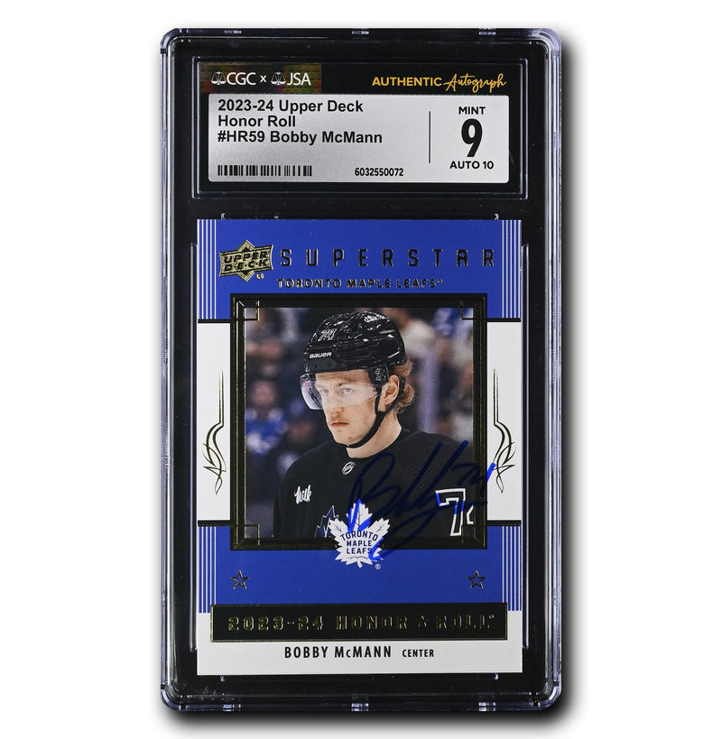 Bobby McMann Autographed 2023-24 UD Honor Roll