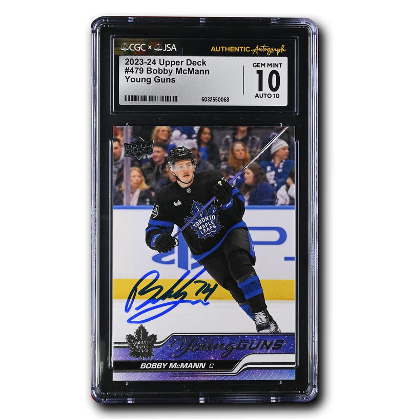 Bobby McMann Autographed 2023-24 Upper Deck Young Guns