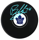 Bobby McMann Autographed Toronto Maple Leafs Puck (Baby Blue) CoJo Sport Collectables Inc.