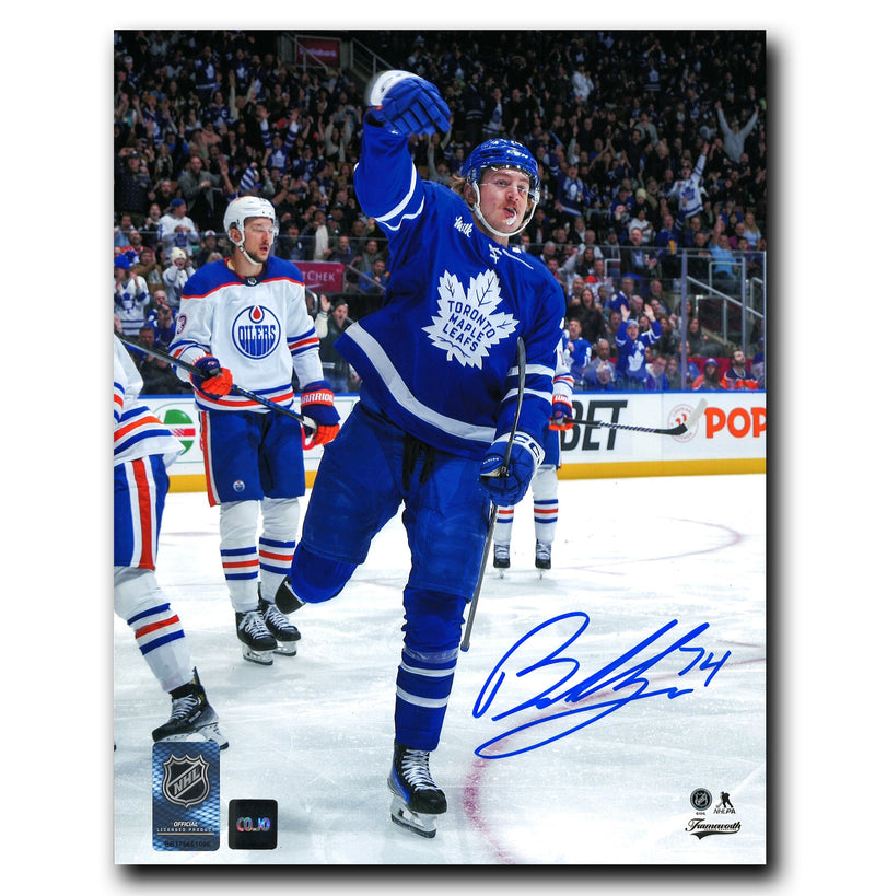 Bobby McMann Toronto Maple Leafs Autographed Goal Celebration 8x10 Photo CoJo Sport Collectables Inc.