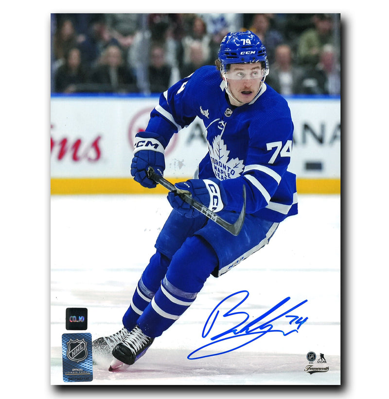 Bobby McMann Toronto Maple Leafs Autographed Skating 8x10 Photo CoJo Sport Collectables Inc.