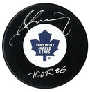 Borje Salming Autographed Toronto Maple Leafs HOF Inscribed Puck CoJo Sport Collectables Inc.