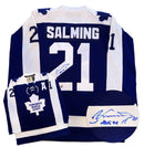 Borje Salming Toronto Maple Leafs Autographed HOF Inscribed Adidas Team Classics Jersey CoJo Sport Collectables Inc.
