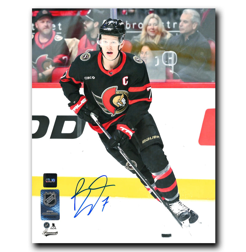 Brady Tkachuk Ottawa Senators Autographed Action 8x10 Photo CoJo Sport Collectables Inc.