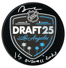 Braeden Cootes Autographed 2025 Inscribed NHL Draft Puck