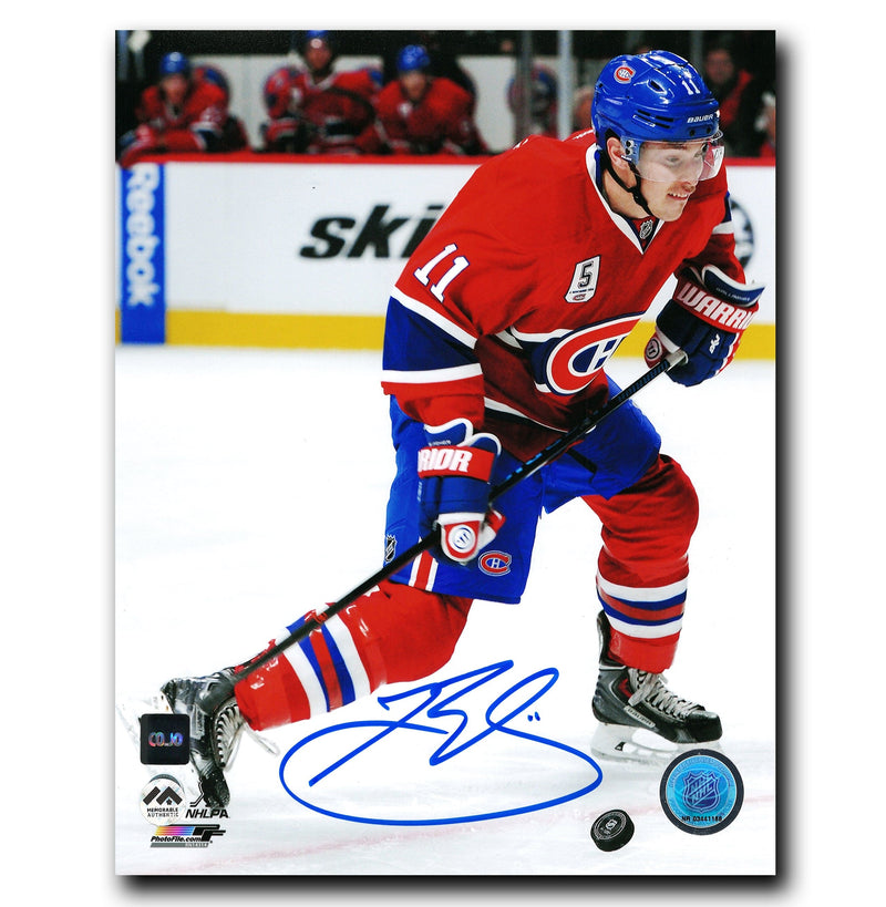 Brendan Gallagher Montreal Canadiens Autographed Shooting 8x10 Photo CoJo Sport Collectables Inc.