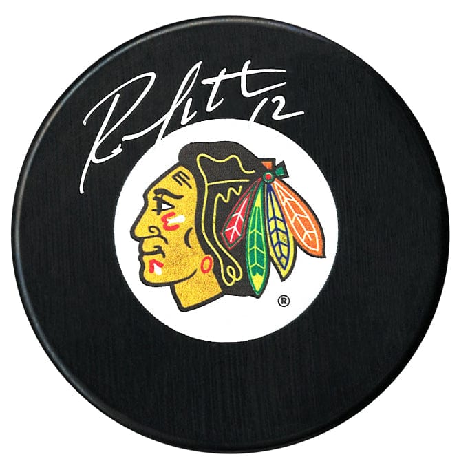 Brent Sutter Autographed Chicago Blackhawks Puck CoJo Sport Collectables Inc.