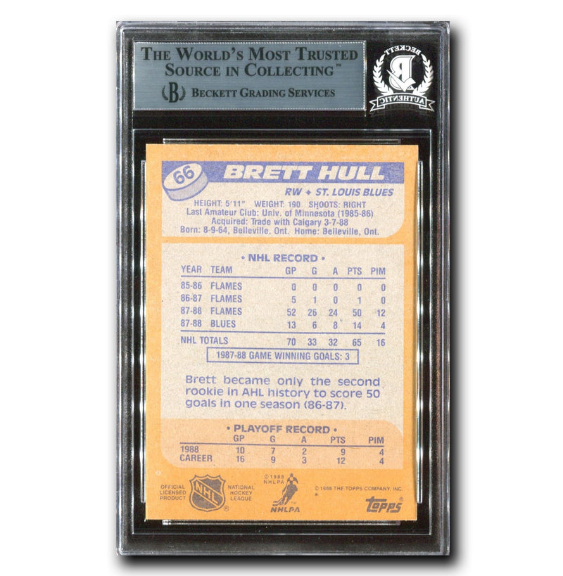 Brett Hull Autographed 1988-89 Topps