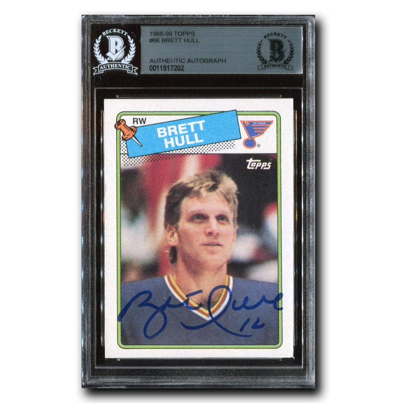 Brett Hull Autographed 1988-89 Topps