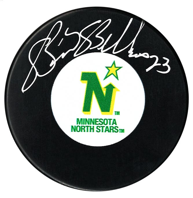 Brian Bellows Autographed Minnesota North Stars Puck CoJo Sport Collectables Inc.