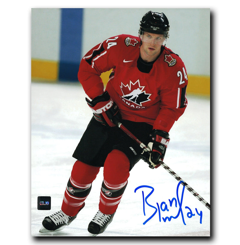 Bryan McCabe Team Canada Autographed 8x10 Photo (Red) CoJo Sport Collectables Inc.