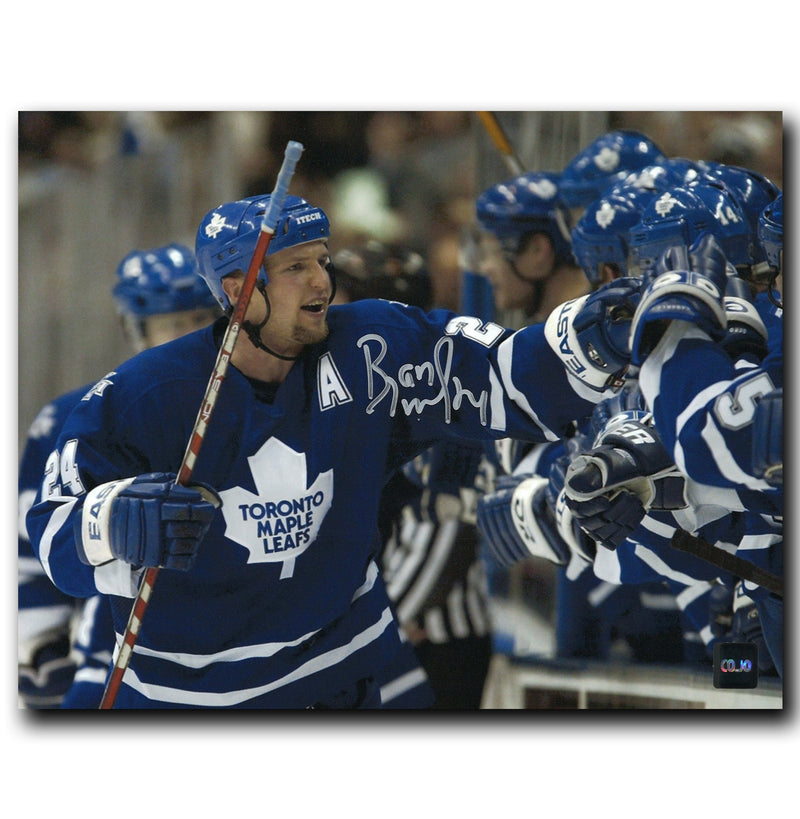 Bryan McCabe Toronto Maple Leafs Autographed Bench 8x10 Photo CoJo Sport Collectables Inc.